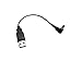 Sirius XM 5 Volt USB Power Adapter (5 inch Cable) with Red Tip For Power Connect Docks primary