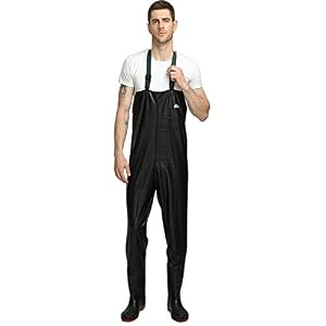 Enjohos Waders De Pêche Avec Ceinture Pour Hommes Et Femmes,imperméable Pantalon De Wader Waders De Pêche Standard En Pvc