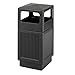 Safco Canmeleon Trash Can, 38 Gallons, Indoor and Outdoor Use, Durable & Weather-Resistant Commercial Garbage Can, Black