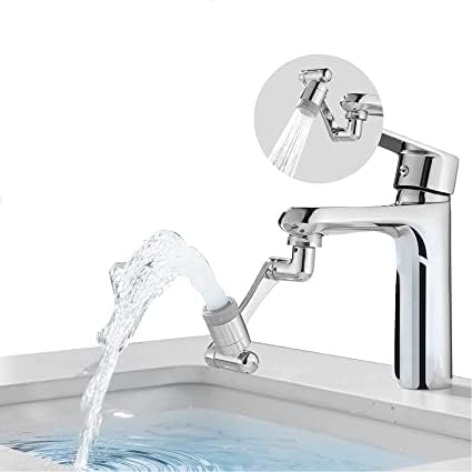 1080° Swivel Faucet Extender – Robotic Arm Attachment For Sink, Face Washing, Kitchen