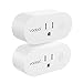 Smart Plug, Vodool Mini Wi-Fi Outlet Compatible With Amazon Alexa and Google Assistant with Remote Control, Energy Monitoring, Schedule and Timer Function, No Hub Required (2 Pack)