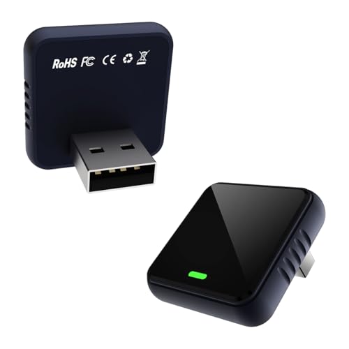 AYATAHA Adaptador CarPlay Inalámbrico 2 en 1, Compatible con Apple CarPlay y Android Auto, Adaptador Wireless para Coche Compatible, Conexión Automática Bluetooth 5.3 WiFi 6 Plug and Play Mini