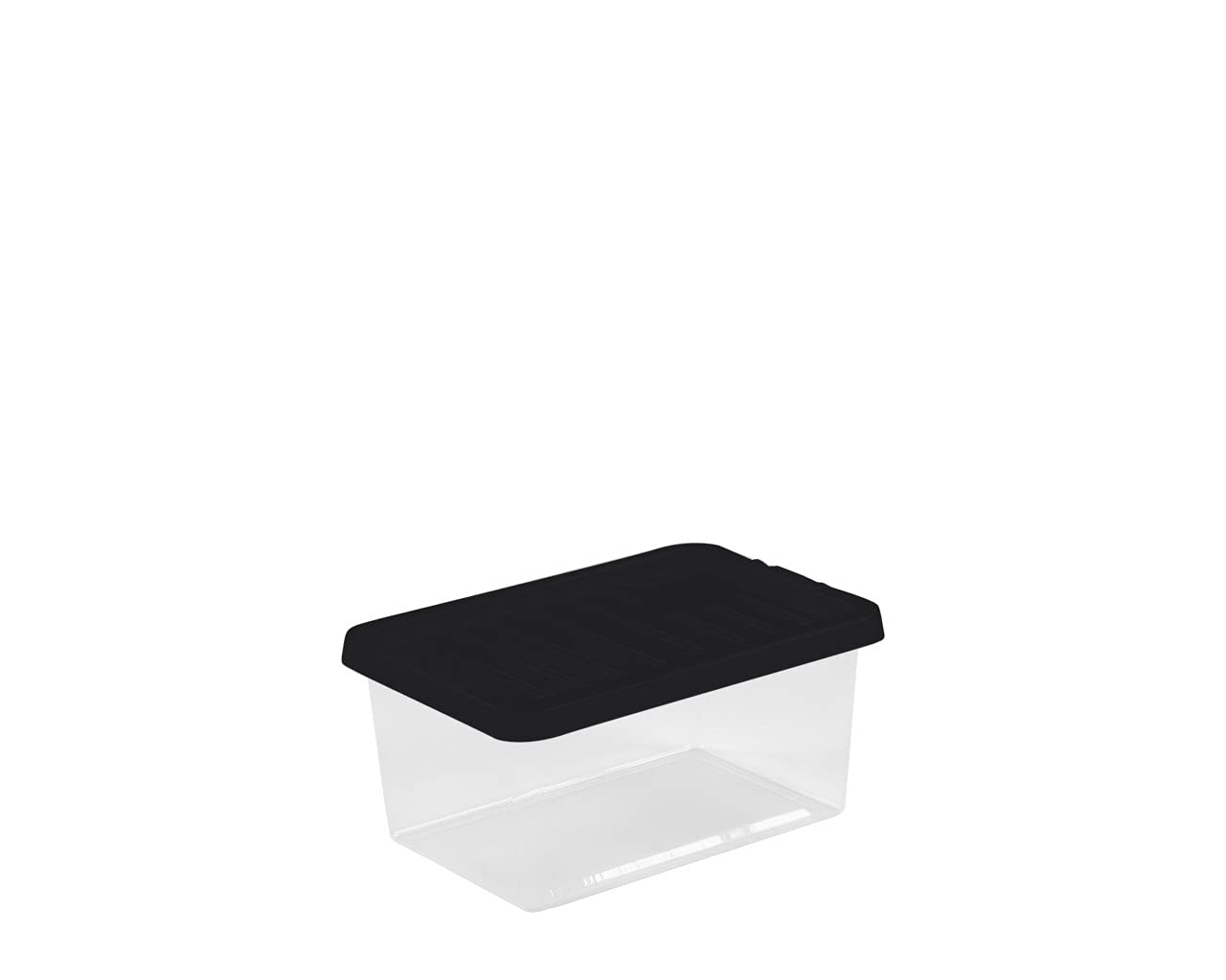 Wham 5X 11L Litre Home Office Clear Plastic Stackable Storage Containers & Lids