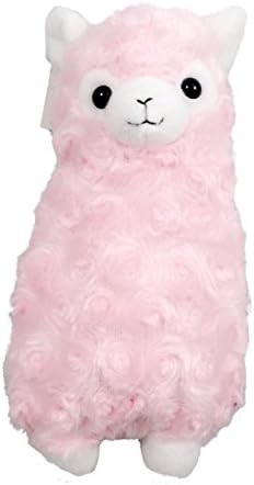 Alpaca Llama Plush Pencil / Cosmetic Pouch Bag Purse (Pink)