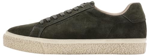 AllSaints Men’s KLOP Suede Low TOP Sneaker, Warm Grey, 13