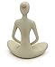 Buddha Groove Meditating Woman Yoga Statue, 7 Inches, Stone