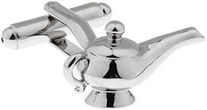 Mens Aladdin Genie Oil Lamp Shirt Cufflinks with Presentation Gift Box Suit Wedding Business