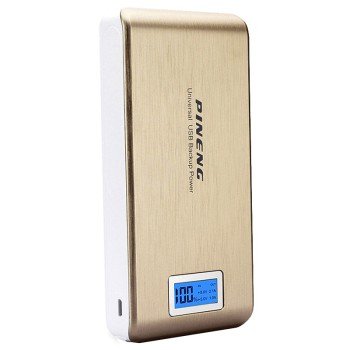 VSTN PN-150 15000mah Ultra-thin High Density External Battery Pack with Dual USB Portable Charger for Apple ipone 6, 6s, ipone air, Samsung galaxy s5, s5 mini, s5 active, galaxy F, note 4, note 4 mini, note 3, note 3 neo, HTC all new one M8, one mini 2, Sony Xperia Z3, Z2, Z2 mini, T3, T2 Ultra, M2, A2, E, G; lg G3, G3 mini, G2, G2 mini, G pro 2, G flex 2, G pro lite, G pro Lite 2, L40, L50, L60, L70, L80, L90, Asus Zenfone 4, 5, 6, S, Huawei P7, Mate 2, honour 5, ZTE Nubia Z7, Z5, Z5S, Z5S Mini etc. phones and tablets. (Gold)