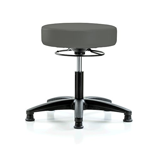 Perch 360 Degree Height Adjustable Stationary Massage Therapy Swivel Stool | Desk Height | 300-Pound Weight Capacity | 12 Year Warranty (Charcoal Vinyl) - Thumbnail 6