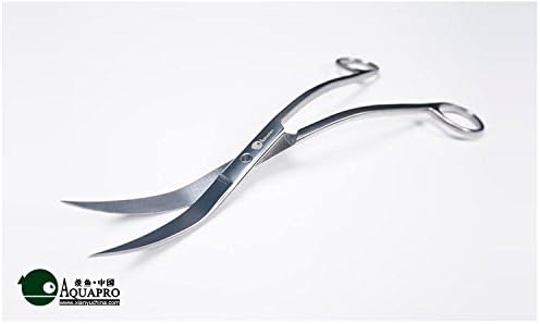 Aquapro ADA quality stainless steel straight curve wave scissors maintenance tool water plant tank clean cut