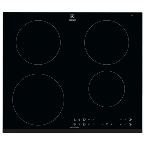 LIT6043 – Placa de Inducción Infinite, 60 cm, 4 Zonas, Biselada Extraplana, Control Táctil, Temporizador, Función Pausa, Hob2Hood, Anclaje Easy Fix