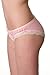 Velvet Kitten Delicate Pleasures Pink Mesh and Lace Trimmed Bikini Panty