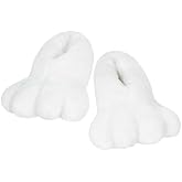 seewavom Halloween Bunny Shoes Womens Rabbits Shoes White Costume Bunny Slippers Womens Easter Gifts