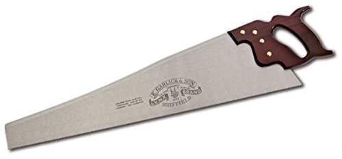Lynx 26-Inch Hand Saw Filed for Cross Cutting (8 TPI) with Taper Ground Blade and Stained Beech Handle