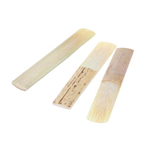 Abicial 10pcs 2.5 Strength Clarinet Reeds Music Instrument Part Traditional Bamboo Reeds