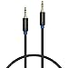 SABRENT 3.5mm Gold Plated Premium Auxiliary Male to Male AUX Cable [Step Down Design] 3 Feet (CB-AUX1)