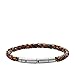 Fossil Men's Braided Brown Bracelet