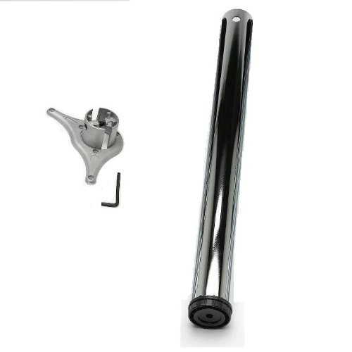 Adjustable Breakfast Bar Worktop Support Table Leg 60mm Chrome Amazon