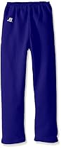 Russell Athletic Big Boys' Youth Dri-Power Fleece Open Bottom Pocket Pant, Royal, Medium