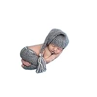 Pinbo Newborn Baby Crochet Knitted Photo Photography Prop Hat Pants Outfits