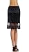 MELODY Women Single lace Satin Underskirt Half Slip Skirt Extender - 21
