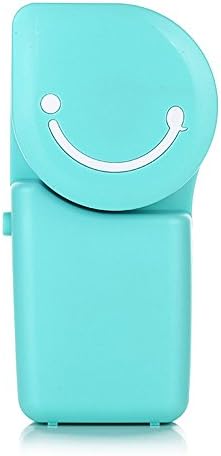 Portable Mini Air Condition USB Rechargeable Water Cooling Fan For Home Office Outdoor Smile Face Handheld Micro Cooler Fan (Blue)