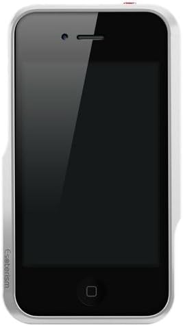 Esoterism MF4-AL-AW Aluminum Bumper Case for iPhone 4/4S - 1 Pack - Retail Packaging - Ash White