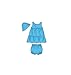 BUTTERICK PATTERNS B5017 Infants' Top, Dress, Panties, Shorts, Pants and Hat