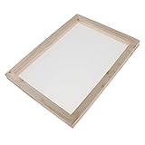 Baosity 2 in 1 Wooden Paper Making Papermaking Mould Frame Screen Tools for Paper Handcraft DIY Paper Craft 18x12.5cm