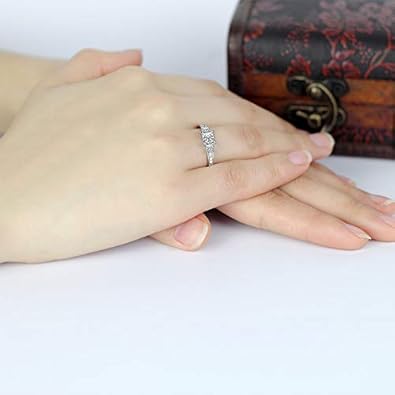 Band Wedding Engagement Bridal Eternity Cz Zirconia Cubic Tone Two Pink Square Cut Princess Ring Silver Sterling 925 Women Izion Ring Anniversary For Anniversary Rings Wedding Engagement The Best After Sale Service