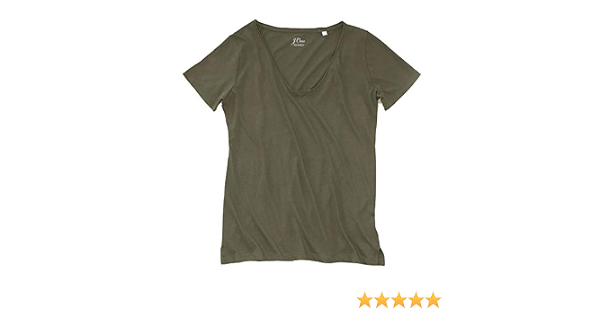 Raw Edge Supima V-Neck Tee at Amazon 