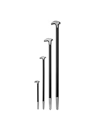 Tooluxe 00240l Rolling Head Pry Bar Set, 4 piezas
