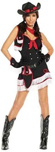 Bodysocks Female Cowgirl Fancy Dress Costume (Medium)