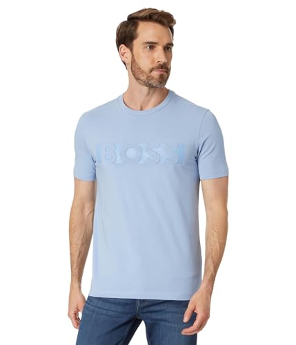 BOSS Tee Short Sleeve Shirt Open Blue 2XL in Kuwait Whizz T-Shirts