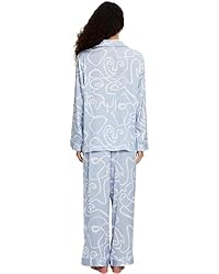 YiNi LuLu Womens Silk Satin Pajamas Set Button Down