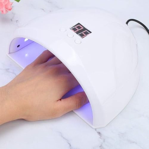 Cabine LED UV para Unhas Gel - Secagem Rápida de Esmalte - Temporizador 30 60 90s - Uso Profissional e Doméstico - Portátil Secador de Unhas UV LED - UpShop
