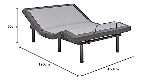 Cama Queen Articulada Luuna Rise, Zero Gravity, Anti-Ronco, App+Sem Fio, 5 Anos