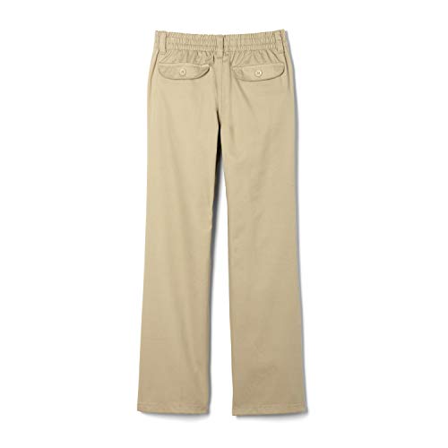 French Toast girls Pullon Twill (Standard & Plus) Pants, Khaki, X