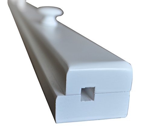 White Quilt Hanger 42" Clamp by Rustic Red Door Co | Wall Mounted Hanging Rack for Blankets, Rugs & Quilts | Premium Solid Brown Maple Wood with White Paint | Custom Amish Made