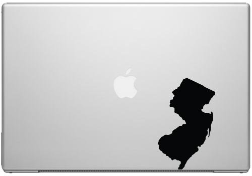 New Jersey Garden State Pride Decal Sticker - Black 5" Vinyl Decal for Cars, Macbooks, and Other Laptops
