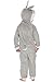 Looney Tunes Boys' Big Looney Toons Bugs Bunny One Piece Critter Pajama, Gray, 8