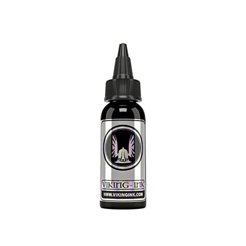 VIKING INK - Black Noir Jesus Gines 1oz (30 ml) - Tattoo Ink