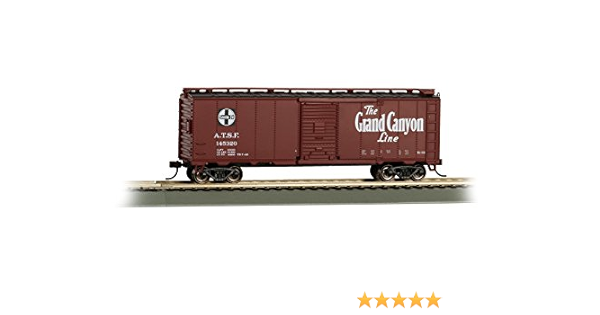 Amazon Com Bachmann Industries 40 Santa Fe Map Box Car Grand Canyon Ho Scale Train Arts Crafts Sewing