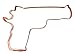 45 auto M1911 Handgun Copper Cookie Cutter