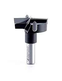 Amana Herramienta 203401 con punta de carburo Bisagra Boring Bit R H 40 mm D x 57 mm de largo x 10 mm SHK