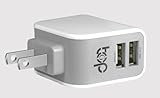 TopG - Lifetime Warranty - 15W / 3.1A Dual-Port USB Wall Charger -Portable Travel Charger Rapid Car Charger For Samsung Galaxy S5;The All New HTC One M8 M7 M4, Mini 2; iPhone 5S 5 5C 4S 6, iPad Air 4 3 2, iPad Mini 1 2 Retina, iPad touch, iPod Nano; Samsung Galaxy S4, S3, S2, Note 4 3, 2, Tab S 4, 3, 2 7.0 8.0 10.1;LG Optimus G3 G2, Flex,G2 Mini,G Pro 2,G Pad 7.0 8.0 8.3 10.1; Google Nexus 5 4 7 8 FHD 2;Other Android Smartphone/Tablets (White)