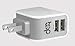 TopG - Lifetime Warranty - 15W / 3.1A Dual-Port USB Wall Charger -Portable Travel Charger Rapid Car Charger For Samsung Galaxy S5;The All New HTC One M8 M7 M4, Mini 2; iPhone 5S 5 5C 4S 6, iPad Air 4 3 2, iPad Mini 1 2 Retina, iPad touch, iPod Nano; Samsung Galaxy S4, S3, S2, Note 4 3, 2, Tab S 4, 3, 2 7.0 8.0 10.1;LG Optimus G3 G2, Flex,G2 Mini,G Pro 2,G Pad 7.0 8.0 8.3 10.1; Google Nexus 5 4 7 8 FHD 2;Other Android Smartphone/Tablets (White)