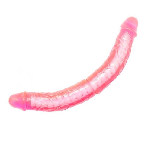 PleasureBox Double Ended Dildo Dong Realistic Anal Sex Toy for Lesbian, 360 mm