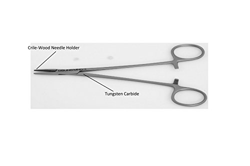 Osung NHC150TC Needle Holder, Crile-Wood, Tungsten Carbide, 160 mm