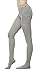 Women's Winter Cotton Cable Knit Sweater Footed Tights (S/M, Gray)